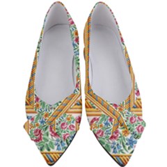 Flower Fabric Fabric Design Fabric Pattern Art Women s Bow Heels by Ravend