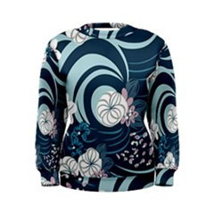 Flowers Pattern Floral Ocean Abstract Digital Art Women s Sweatshirt by Ravend