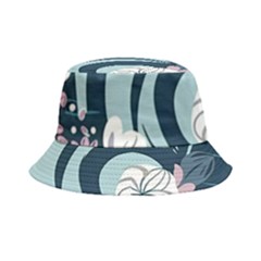 Flowers Pattern Floral Ocean Abstract Digital Art Bucket Hat by Ravend