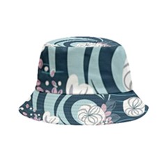 Flowers Pattern Floral Ocean Abstract Digital Art Inside Out Bucket Hat by Ravend