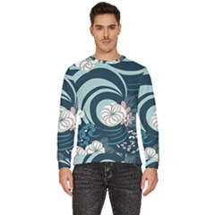 Flowers Pattern Floral Ocean Abstract Digital Art Men s Fleece Sweatshirt by Ravend