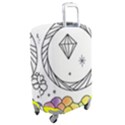 Rainbow Fun Cute Minimal Doodle Drawing Luggage Cover (Medium) View2