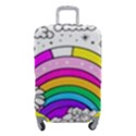 Rainbow Fun Cute Minimal Doodle Drawing Art Luggage Cover (Small) View1