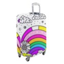 Rainbow Fun Cute Minimal Doodle Drawing Art Luggage Cover (Small) View2