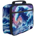 Storm Tsunami Waves Ocean Sea Nautical Nature Full Print Lunch Bag View3