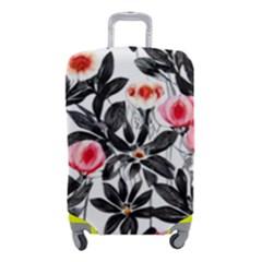 Beautiful Elegant Botanical Flowers Luggage Cover (small) by GardenOfOphir