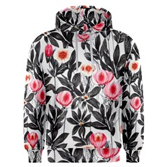 Beautiful Elegant Botanical Flowers Men s Overhead Hoodie by GardenOfOphir