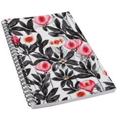 Beautiful Elegant Botanical Flowers 5 5  X 8 5  Notebook by GardenOfOphir