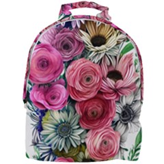 Charming Watercolor Flowers Mini Full Print Backpack by GardenOfOphir