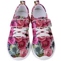 Charming Watercolor Flowers Women s Velcro Strap Shoes by GardenOfOphir