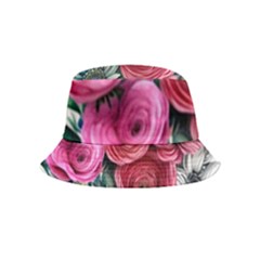 Charming Watercolor Flowers Bucket Hat (kids) by GardenOfOphir