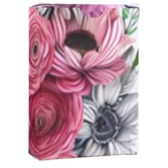 Charming Watercolor Flowers Playing Cards Single Design (rectangle) With Custom Box