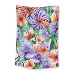 Amazing Watercolor Flowers Small Tapestry by GardenOfOphir