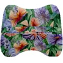 Amazing Watercolor Flowers Velour Head Support Cushion View2