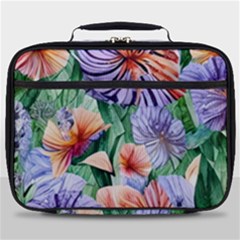 Amazing Watercolor Flowers Full Print Lunch Bag by GardenOfOphir