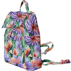 Amazing Watercolor Flowers Buckle Everyday Backpack by GardenOfOphir