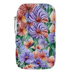 Amazing Watercolor Flowers Waist Pouch (large) by GardenOfOphir