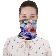 Amazing Watercolor Flowers Face Covering Bandana (adult) by GardenOfOphir