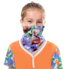 Amazing Watercolor Flowers Face Covering Bandana (kids) by GardenOfOphir