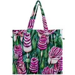 Attractive Watercolor Flowers Canvas Travel Bag by GardenOfOphir