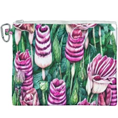 Attractive Watercolor Flowers Canvas Cosmetic Bag (xxxl) by GardenOfOphir