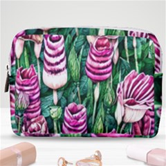 Attractive Watercolor Flowers Make Up Pouch (medium) by GardenOfOphir