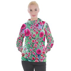 Bounty Of Brilliant Blooming Blossoms Women s Hooded Pullover by GardenOfOphir