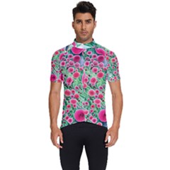 Bounty Of Brilliant Blooming Blossoms Men s Short Sleeve Cycling Jersey