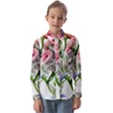 Captivating Coral Blooms Kids  Long Sleeve Shirt View1