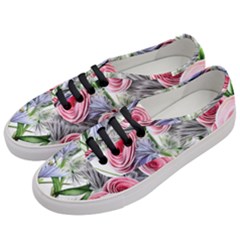 Captivating Coral Blooms Women s Classic Low Top Sneakers by GardenOfOphir