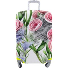 Captivating Coral Blooms Luggage Cover (large) by GardenOfOphir