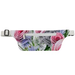 Captivating Coral Blooms Active Waist Bag by GardenOfOphir