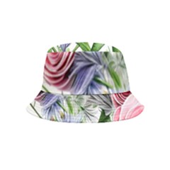 Captivating Coral Blooms Bucket Hat (kids) by GardenOfOphir