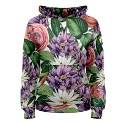 Brilliant Blushing Blossoms Women s Pullover Hoodie by GardenOfOphir