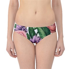 Brilliant Blushing Blossoms Hipster Bikini Bottoms by GardenOfOphir