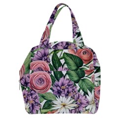 Brilliant Blushing Blossoms Boxy Hand Bag by GardenOfOphir