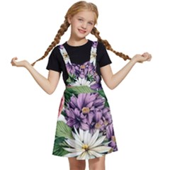 Brilliant Blushing Blossoms Kids  Apron Dress by GardenOfOphir