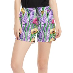 Beloved Bell-shaped Blossoms Women s Runner Shorts by GardenOfOphir