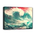 Storm Tsunami Waves Ocean Sea Nautical Nature Painting Deluxe Canvas 16  x 12  (Stretched)  View1