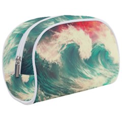 Storm Tsunami Waves Ocean Sea Nautical Nature Painting Make Up Case (medium) by Ravend