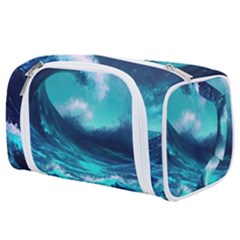 Tsunami Tidal Wave Ocean Waves Sea Nature Water Toiletries Pouch by Ravend