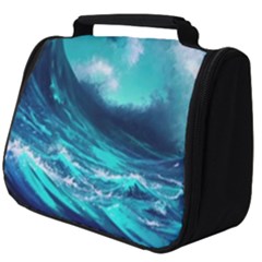 Tsunami Tidal Wave Ocean Waves Sea Nature Water Full Print Travel Pouch (big) by Ravend