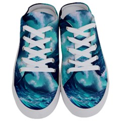 Tsunami Tidal Wave Ocean Waves Sea Nature Water Half Slippers by Ravend