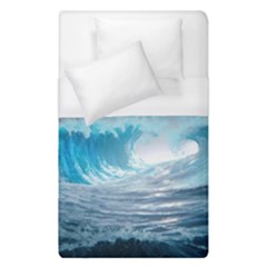 Thunderstorm Storm Tsunami Waves Ocean Sea Duvet Cover (single Size) by Ravend