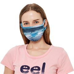 Thunderstorm Storm Tsunami Waves Ocean Sea Crease Cloth Face Mask (adult) by Ravend