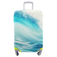 Tsunami Waves Ocean Sea Nautical Nature Water Nature Luggage Cover (medium) by Ravend