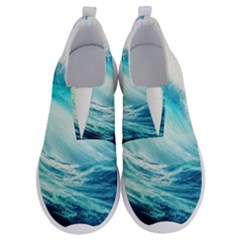 Tsunami Waves Ocean Sea Nautical Nature Water Nature No Lace Lightweight Shoes by Ravend