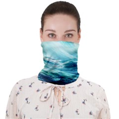 Tsunami Waves Ocean Sea Nautical Nature Water Nature Face Covering Bandana (adult) by Ravend