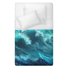 Thunderstorm Tsunami Tidal Wave Ocean Waves Sea Duvet Cover (single Size) by Ravend