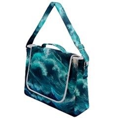 Thunderstorm Tsunami Tidal Wave Ocean Waves Sea Box Up Messenger Bag by Ravend